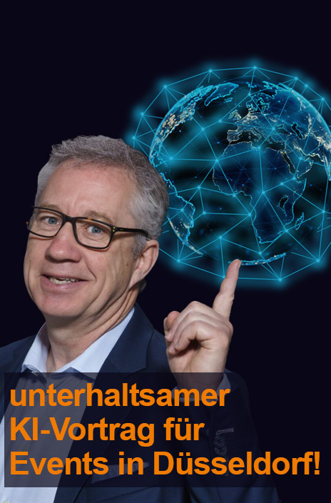 Redner Jan Ditgen in Düsseldorf, der KI-Erklärer