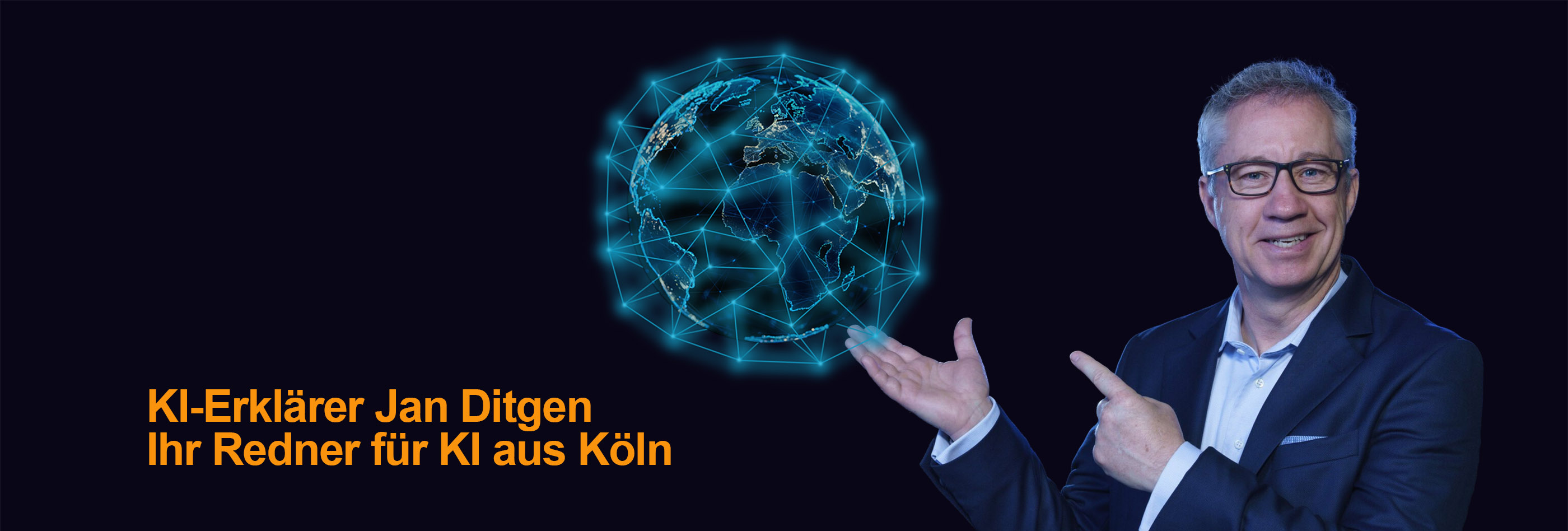 Redner Jan Ditgen in Köln, der KI-Erklärer